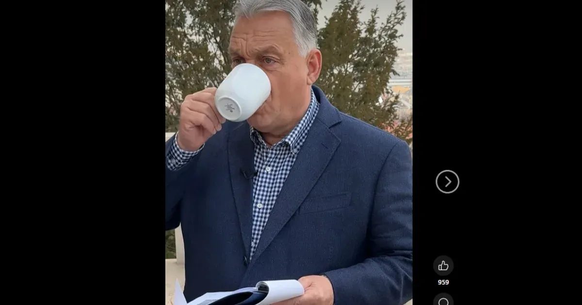 Orbán a Karmelita teraszán, egy csésze kávé mellett ülve, bejelentette, hogy a közelgő kormányülésen csak pozitív hírek várhatóak.